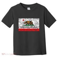 California Republic Cali Flag Socal Norcal Cencal Toddler T-Shirt thumb 0