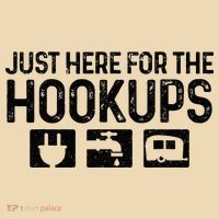 Camping RV Caravan Motorhome Just Here For The Hookups Funny Tote Bag thumb 4