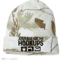 Camping RV Caravan Motorhome Just Here For The Hookups Funny Kati Licensed 12" Camo Cuffed Beanie thumb 0