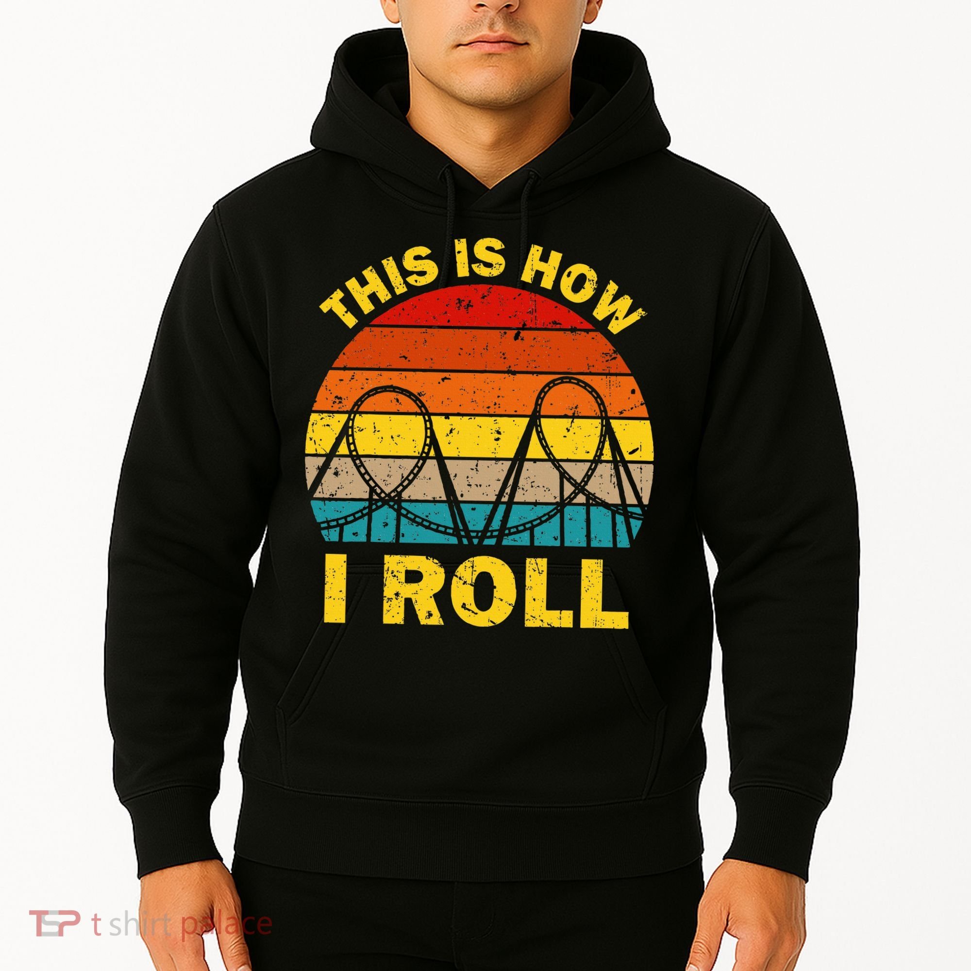 Cool Roller Coaster For Women Amusement Theme Park Hoodie
