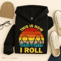 Cool Roller Coaster For Women Amusement Theme Park Hoodie thumb 4