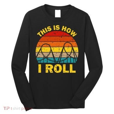 Cool Roller Coaster For Women Amusement Theme Park Long Sleeve Shirt