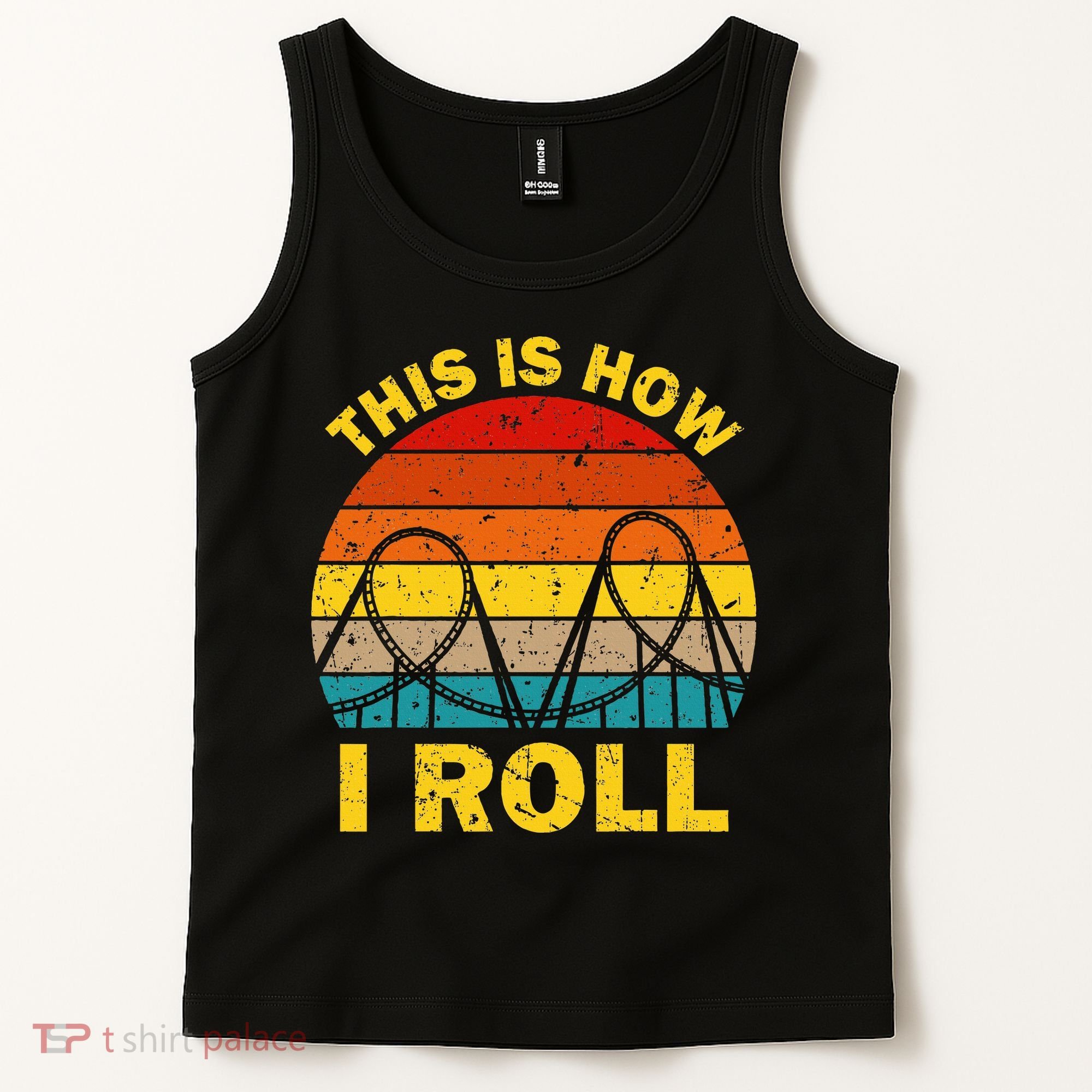 Cool Roller Coaster For Women Amusement Theme Park Tank Top