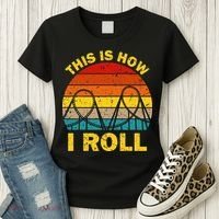 Cool Roller Coaster For Women Amusement Theme Park Women's T-Shirt thumb 3