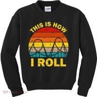 Cool Roller Coaster For Women Amusement Theme Park Kids Sweatshirt thumb 0
