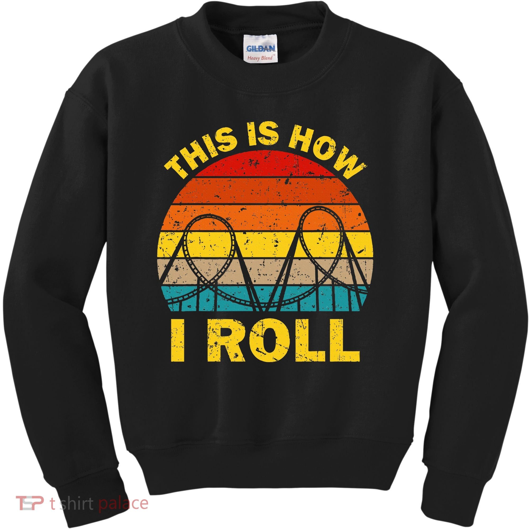 Cool Roller Coaster For Women Amusement Theme Park Kids Sweatshirt
