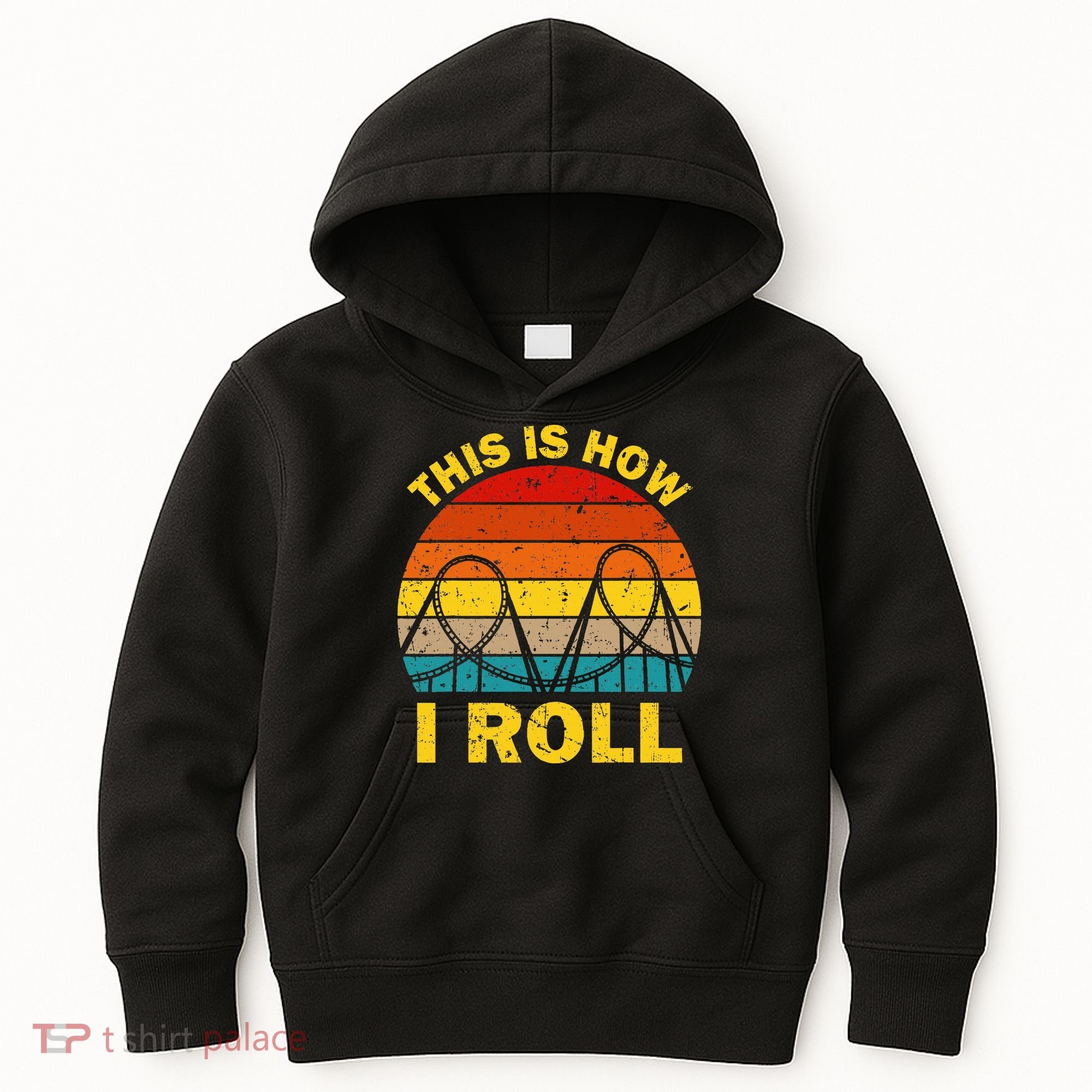 Cool Roller Coaster For Women Amusement Theme Park Kids Hoodie