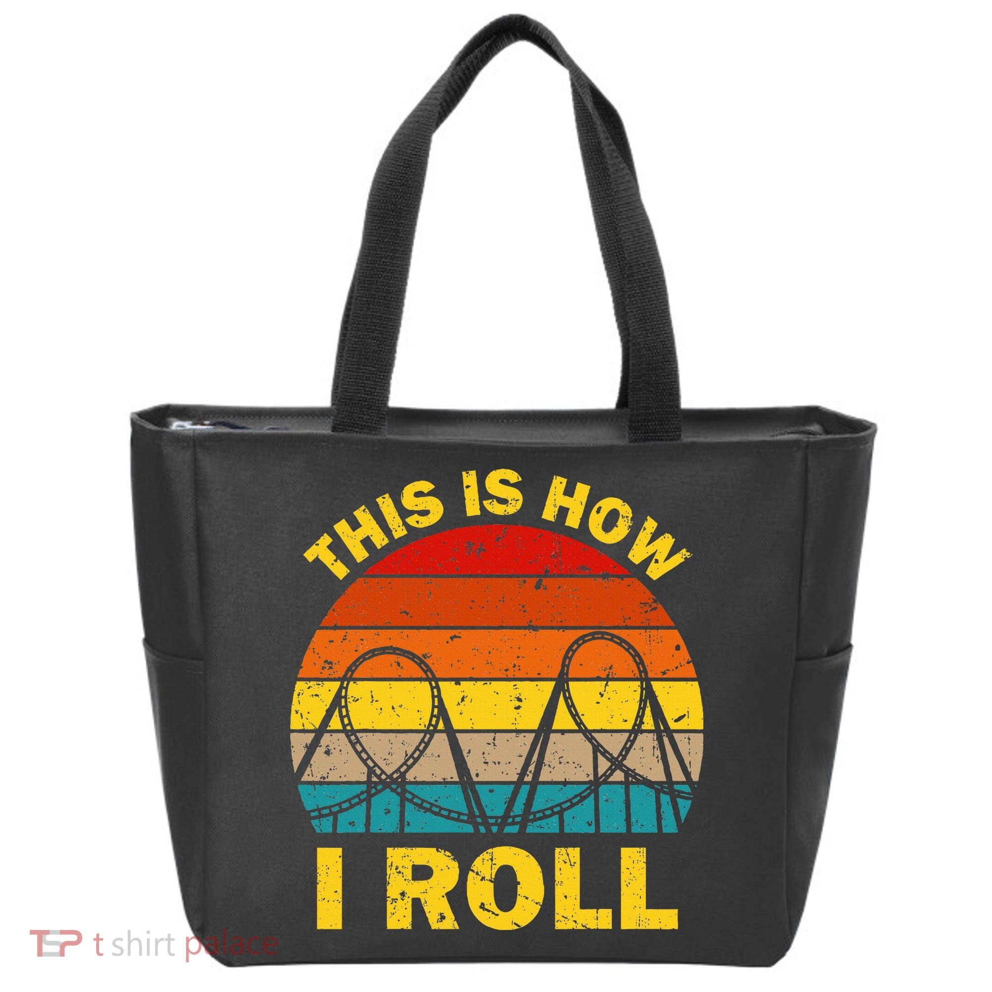 Cool Roller Coaster For Women Amusement Theme Park Tote Bag