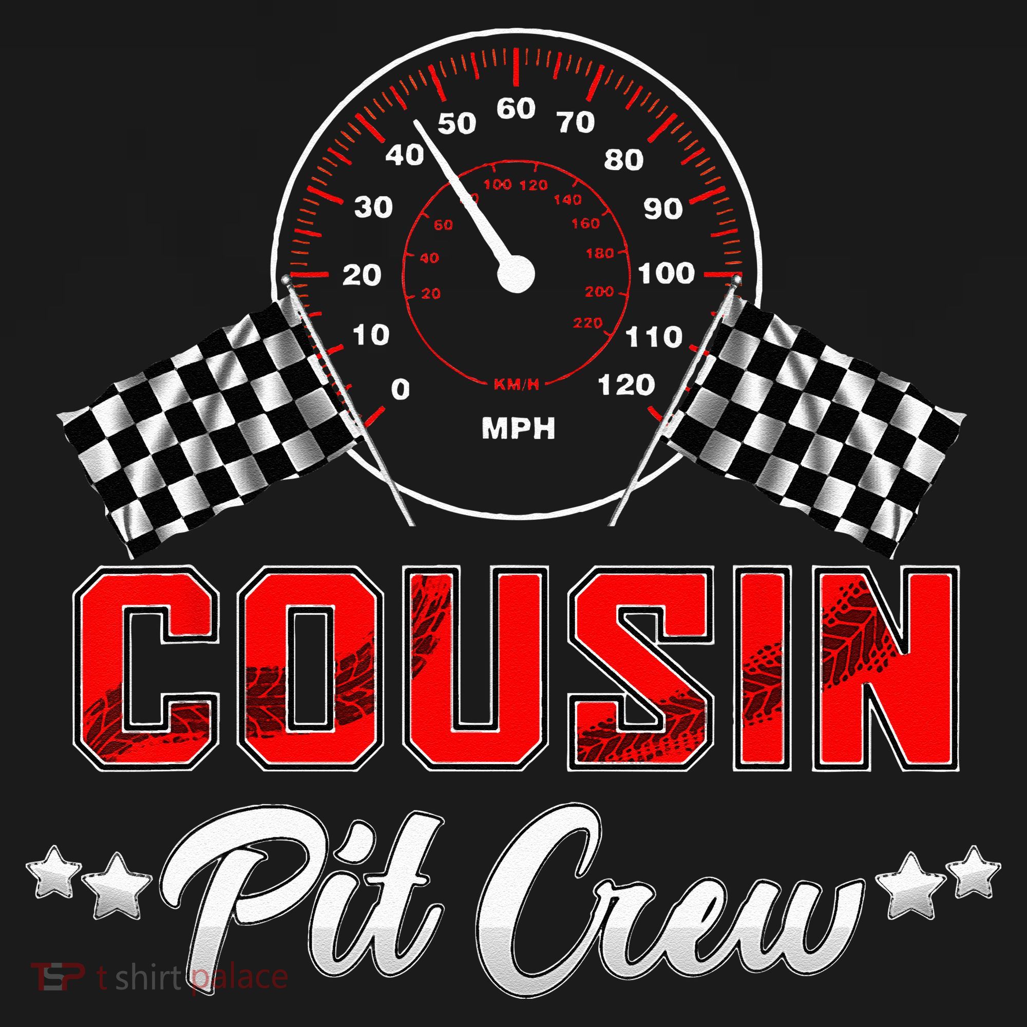 Cousin Racing Car Birthday Party Family Matching Pit Crew Sweatshirt