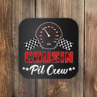 Cousin Racing Car Birthday Party Family Matching Pit Crew Coaster thumb 0