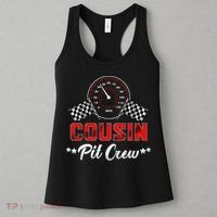 Cousin Racing Car Birthday Party Family Matching Pit Crew Women's Tank Top thumb 3