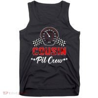 Cousin Racing Car Birthday Party Family Matching Pit Crew Tank Top thumb 0