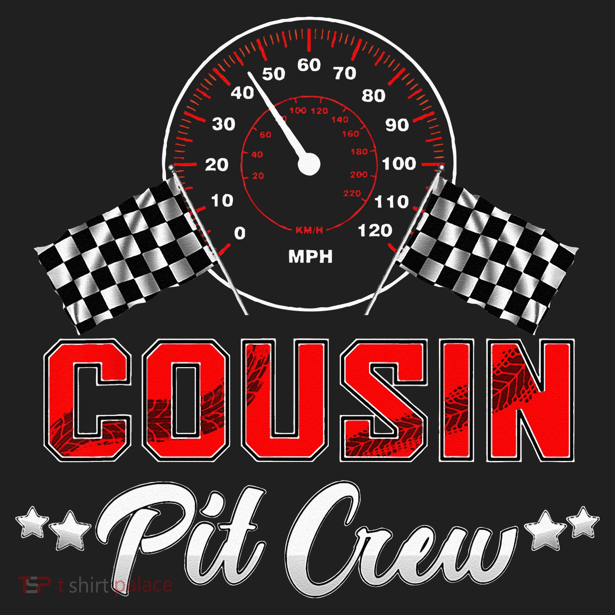 Cousin Racing Car Birthday Party Family Matching Pit Crew Golf Towel