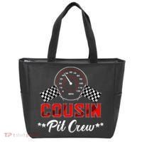 Cousin Racing Car Birthday Party Family Matching Pit Crew Tote Bag thumb 0