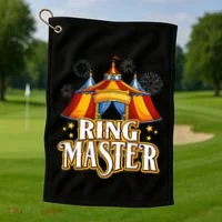 Circus Ringmaster Carnival Crew Party Lovers Golf Towel thumb 1