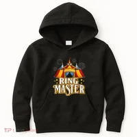 Circus Ringmaster Carnival Crew Party Lovers Kids Hoodie thumb 0