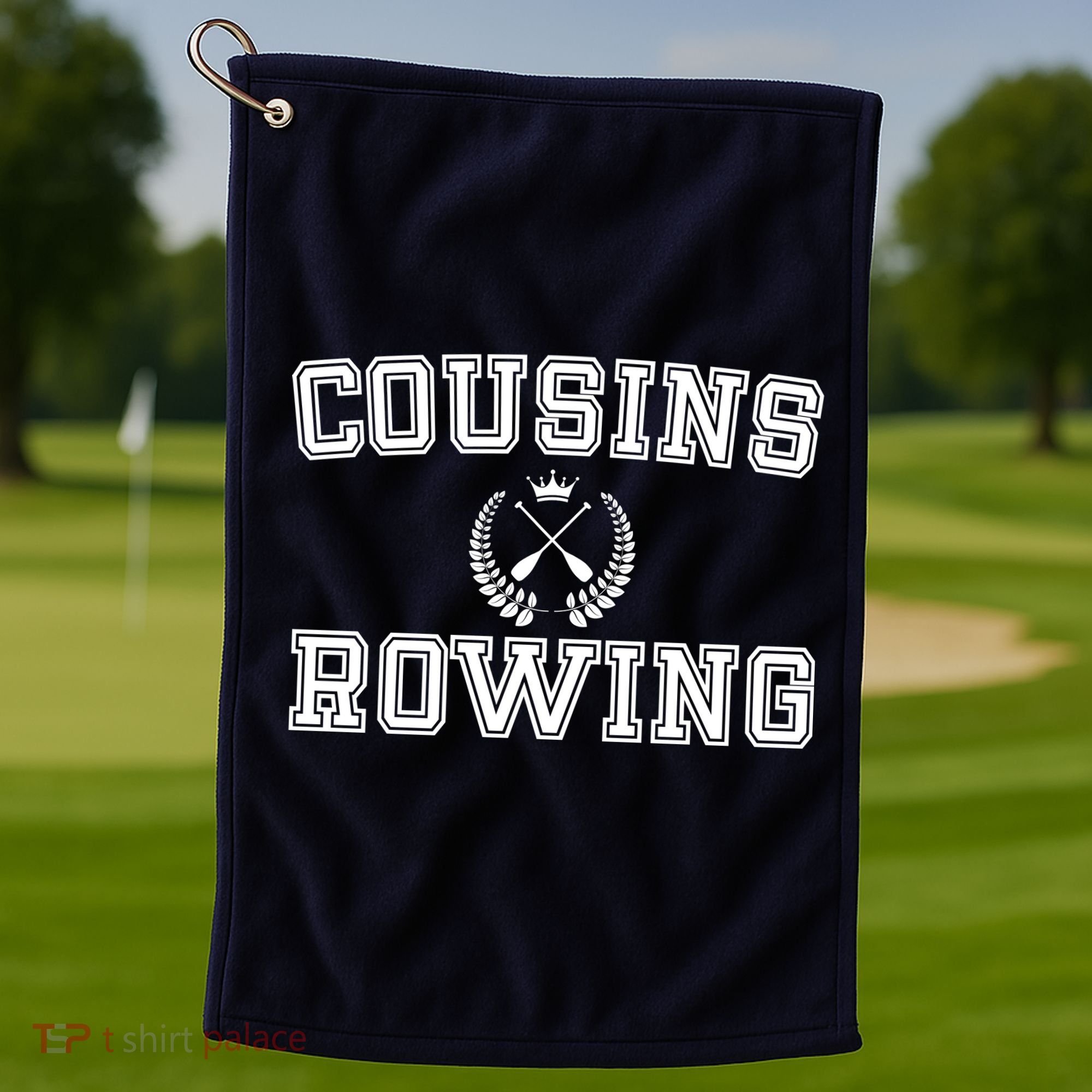 Cousins Rowing Crew Golf Towel