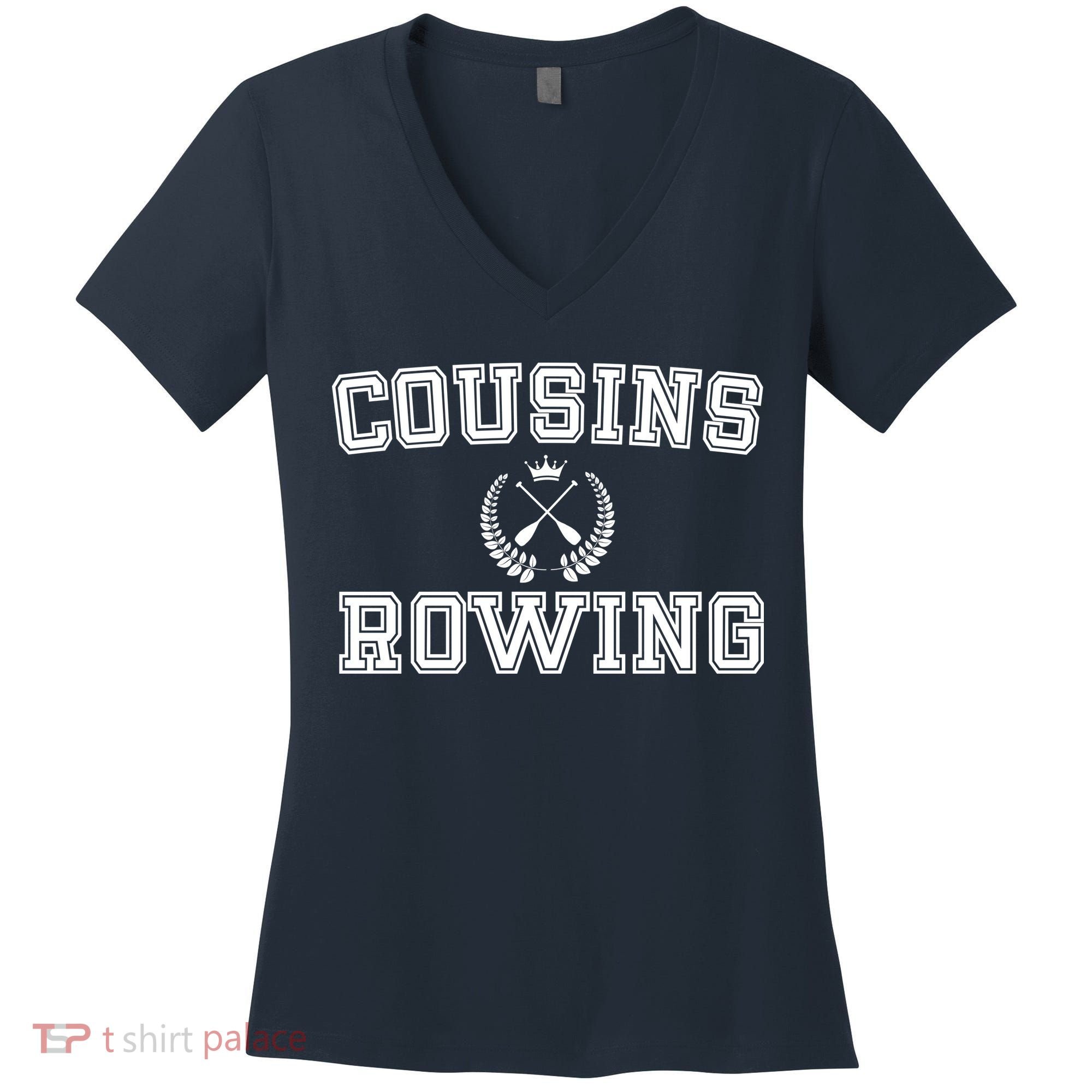 Cousins Rowing Crew Women's V-Neck T-Shirt