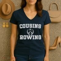 Cousins Rowing Crew Women's V-Neck T-Shirt thumb 3