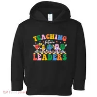 Cute Retro Cartoon Teaching Future Leaders Toddler Hoodie thumb 0