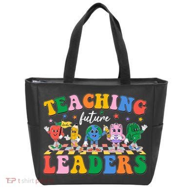 Cute Retro Cartoon Teaching Future Leaders Tote Bag