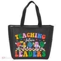Cute Retro Cartoon Teaching Future Leaders Tote Bag thumb 0
