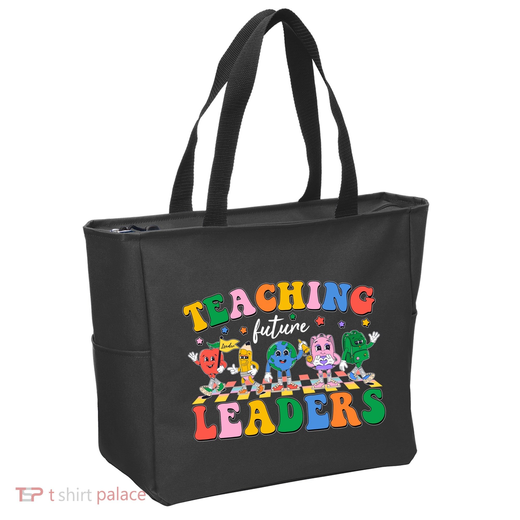 Cute Retro Cartoon Teaching Future Leaders Tote Bag