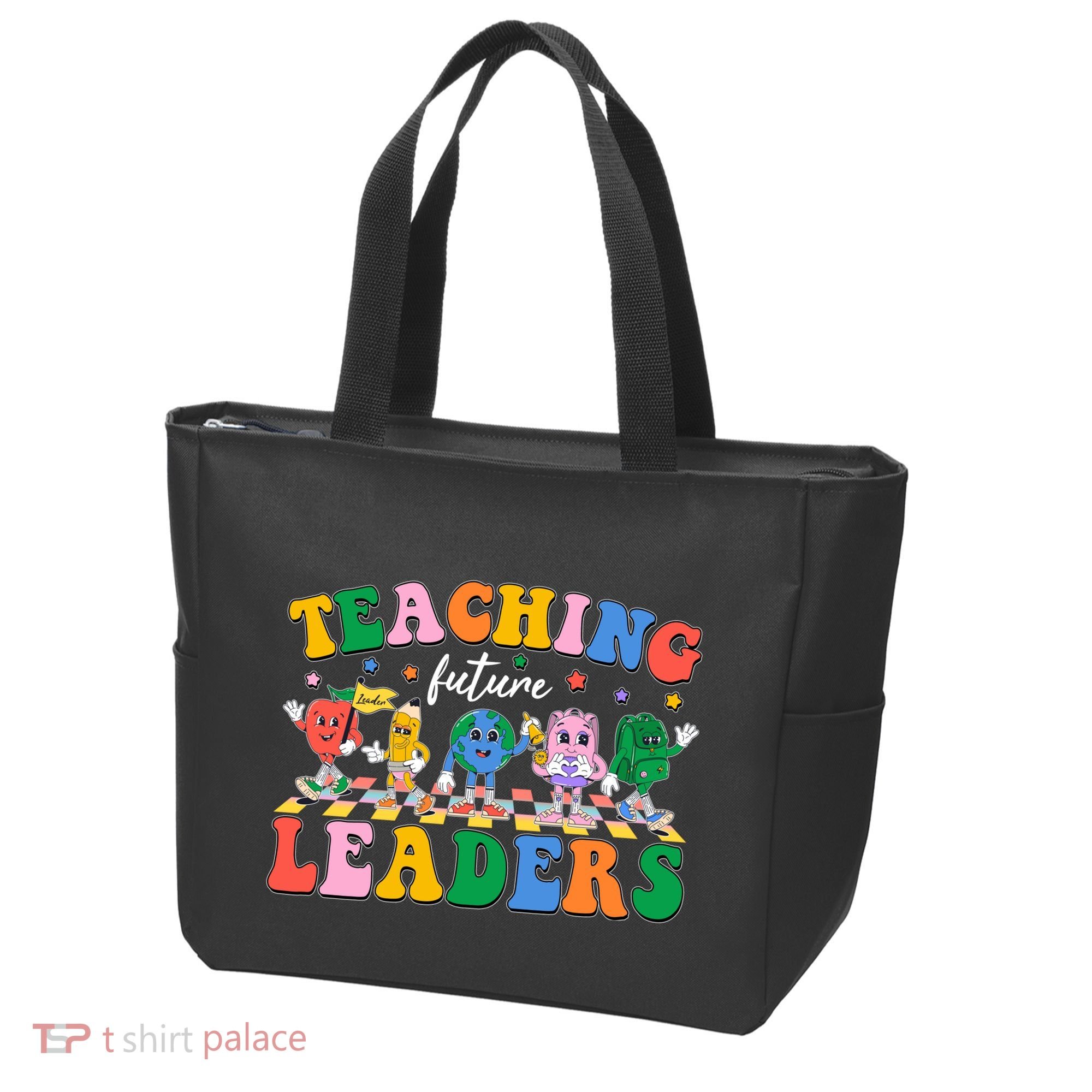 Cute Retro Cartoon Teaching Future Leaders Tote Bag