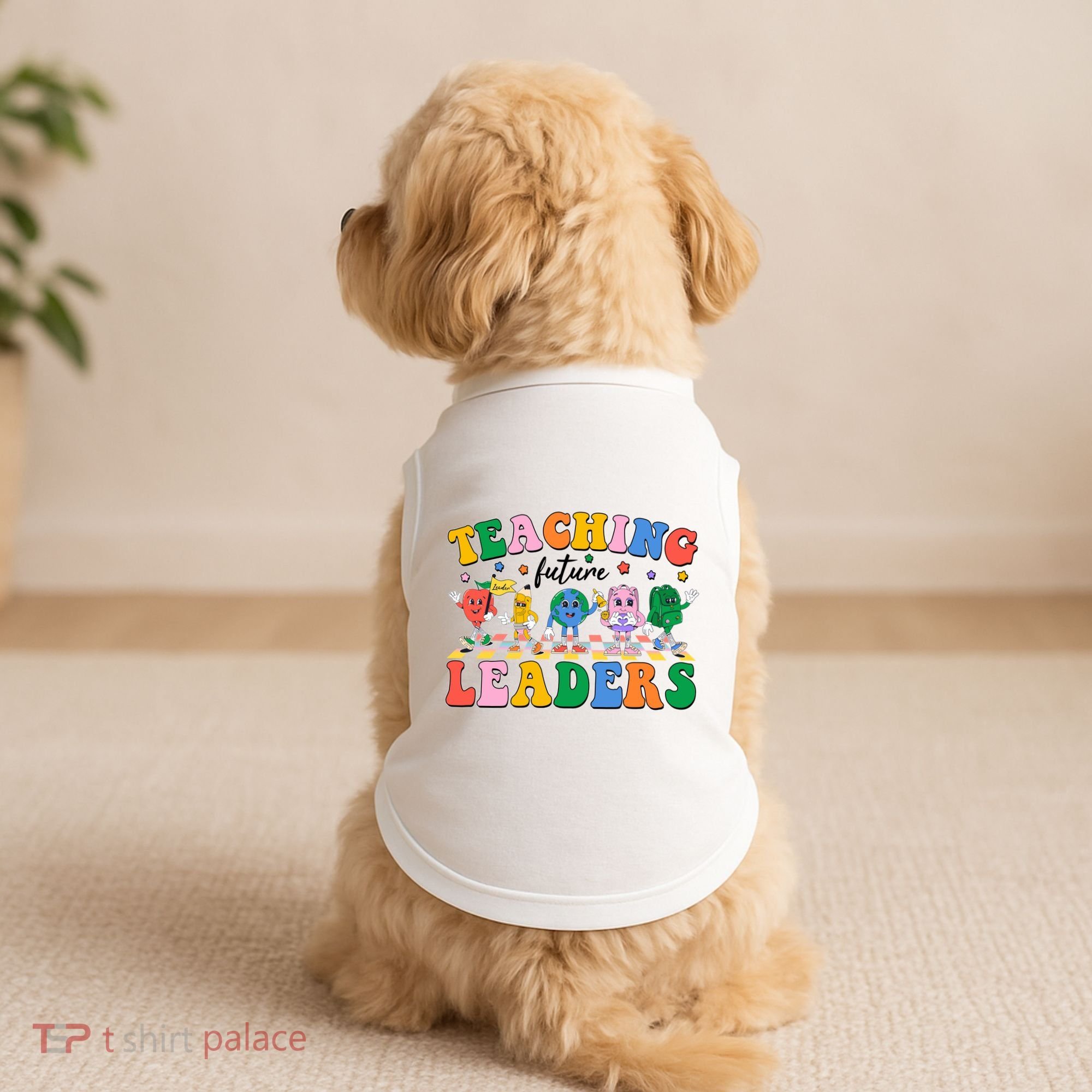 Cute Retro Cartoon Teaching Future Leaders Doggie Tank