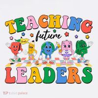 Cute Retro Cartoon Teaching Future Leaders Doggie Tank thumb 4