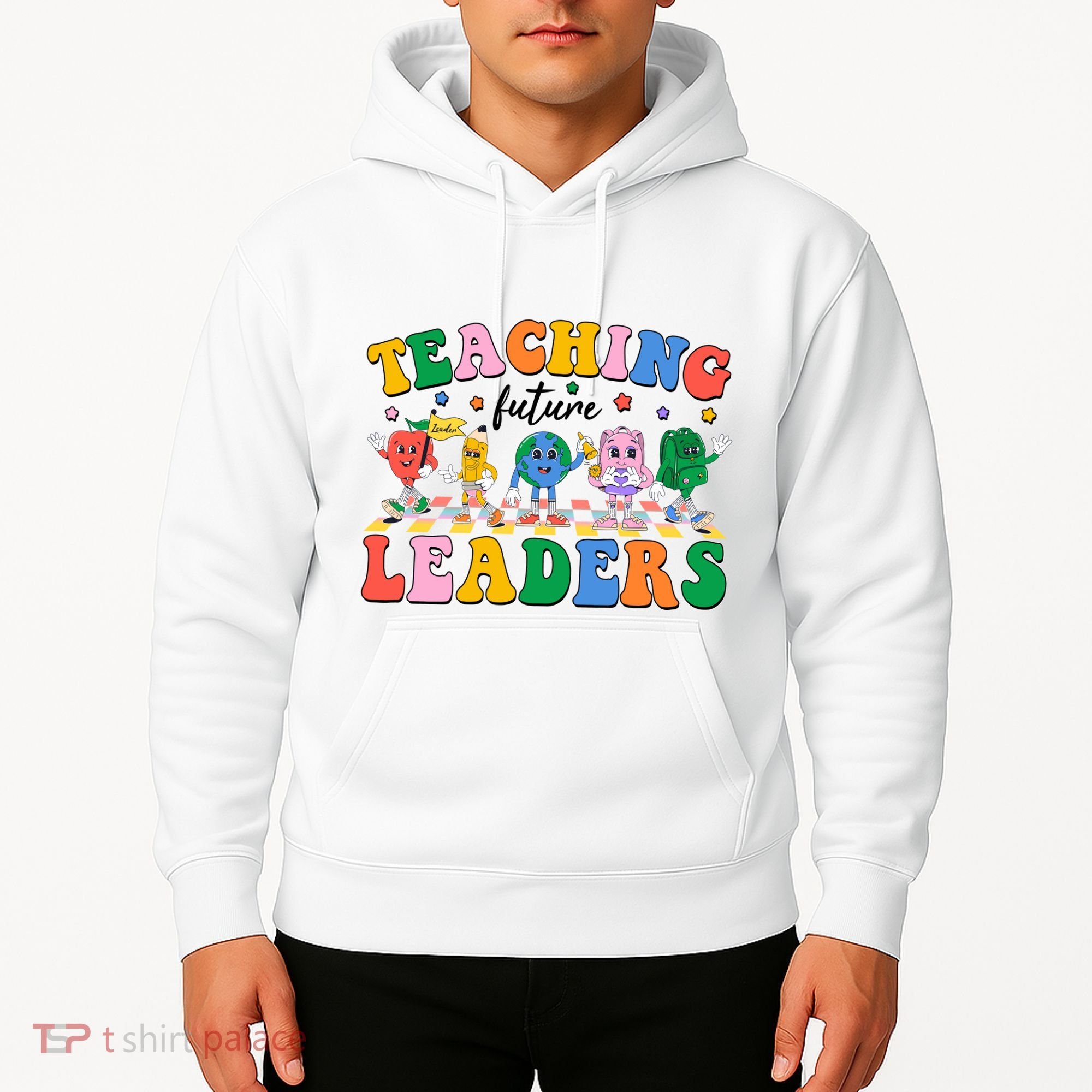 Cute Retro Cartoon Teaching Future Leaders Hoodie