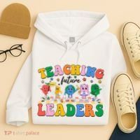 Cute Retro Cartoon Teaching Future Leaders Hoodie thumb 4