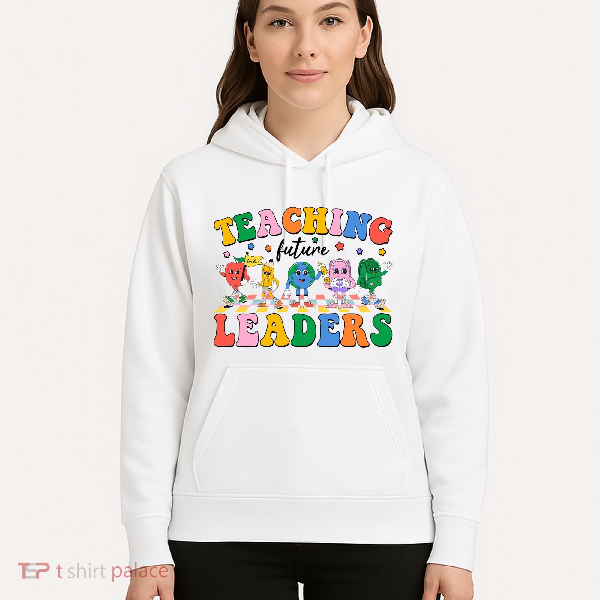 Cute Retro Cartoon Teaching Future Leaders Hoodie