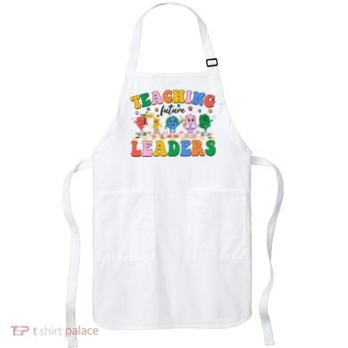 Cute Retro Cartoon Teaching Future Leaders Apron