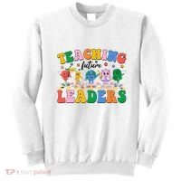 Cute Retro Cartoon Teaching Future Leaders Sweatshirt thumb 0