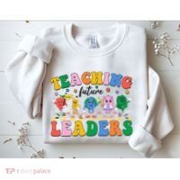 Cute Retro Cartoon Teaching Future Leaders Sweatshirt thumb 2
