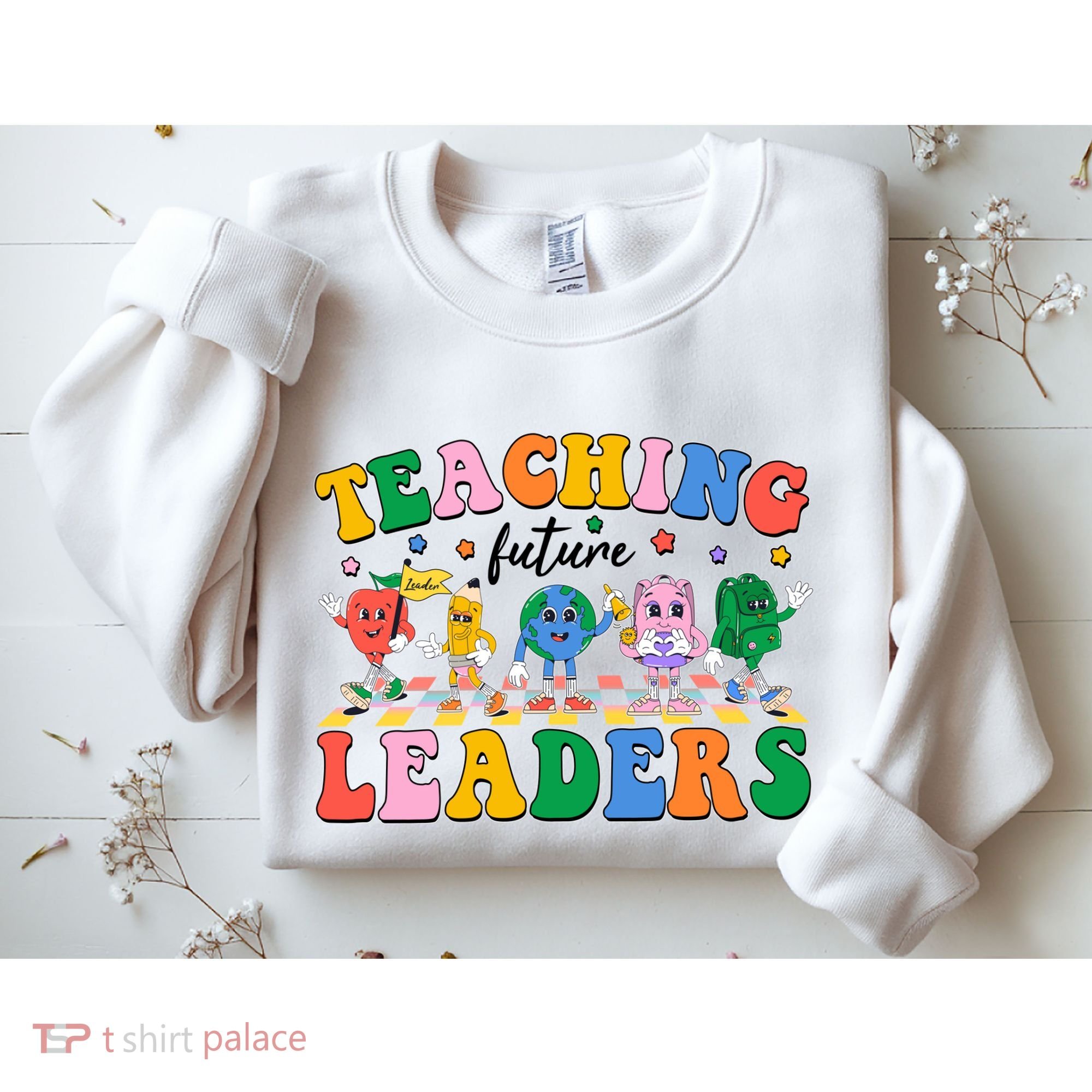 Cute Retro Cartoon Teaching Future Leaders Sweatshirt
