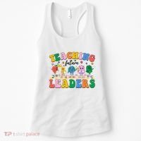 Cute Retro Cartoon Teaching Future Leaders Women's Tank Top thumb 0
