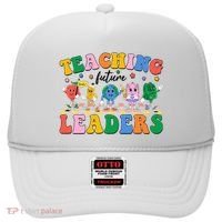 Cute Retro Cartoon Teaching Future Leaders Hat thumb 0