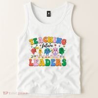 Cute Retro Cartoon Teaching Future Leaders Tank Top thumb 2