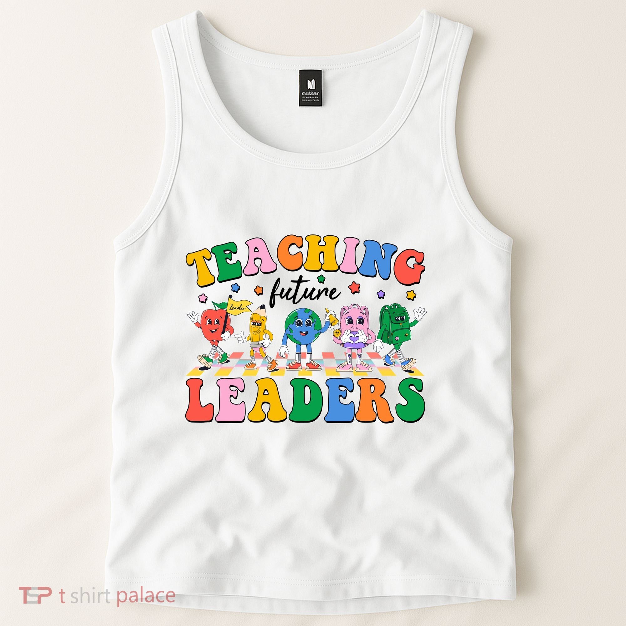 Cute Retro Cartoon Teaching Future Leaders Tank Top