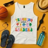 Cute Retro Cartoon Teaching Future Leaders Tank Top thumb 4