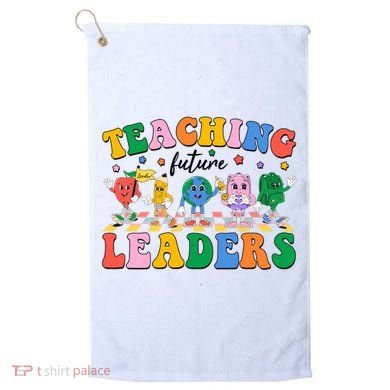 Cute Retro Cartoon Teaching Future Leaders Golf Towel