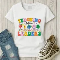 Cute Retro Cartoon Teaching Future Leaders Women's T-Shirt thumb 3