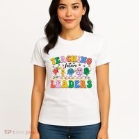 Cute Retro Cartoon Teaching Future Leaders Women's T-Shirt thumb 4