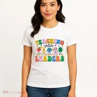Cute Retro Cartoon Teaching Future Leaders Women's T-Shirt thumb 4