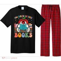Cute Retro Cartoon Apple 100 Days Of Books Pajama Set thumb 0