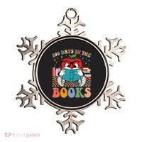 Cute Retro Cartoon Apple 100 Days Of Books Ornament thumb 0