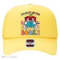 Cute Retro Cartoon Apple 100 Days Of Books Hat thumb 0