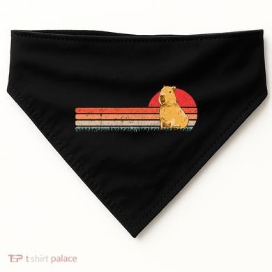 Capybara Retro Capybara Vintage USA-Made Doggie Bandana